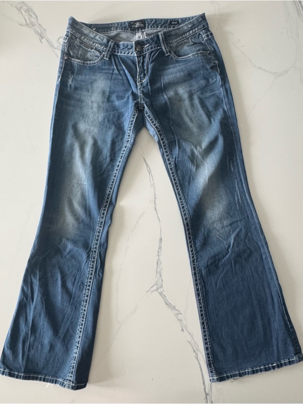 FOR EXPRESS Women’s Bootcut Jeans - Blue Wash